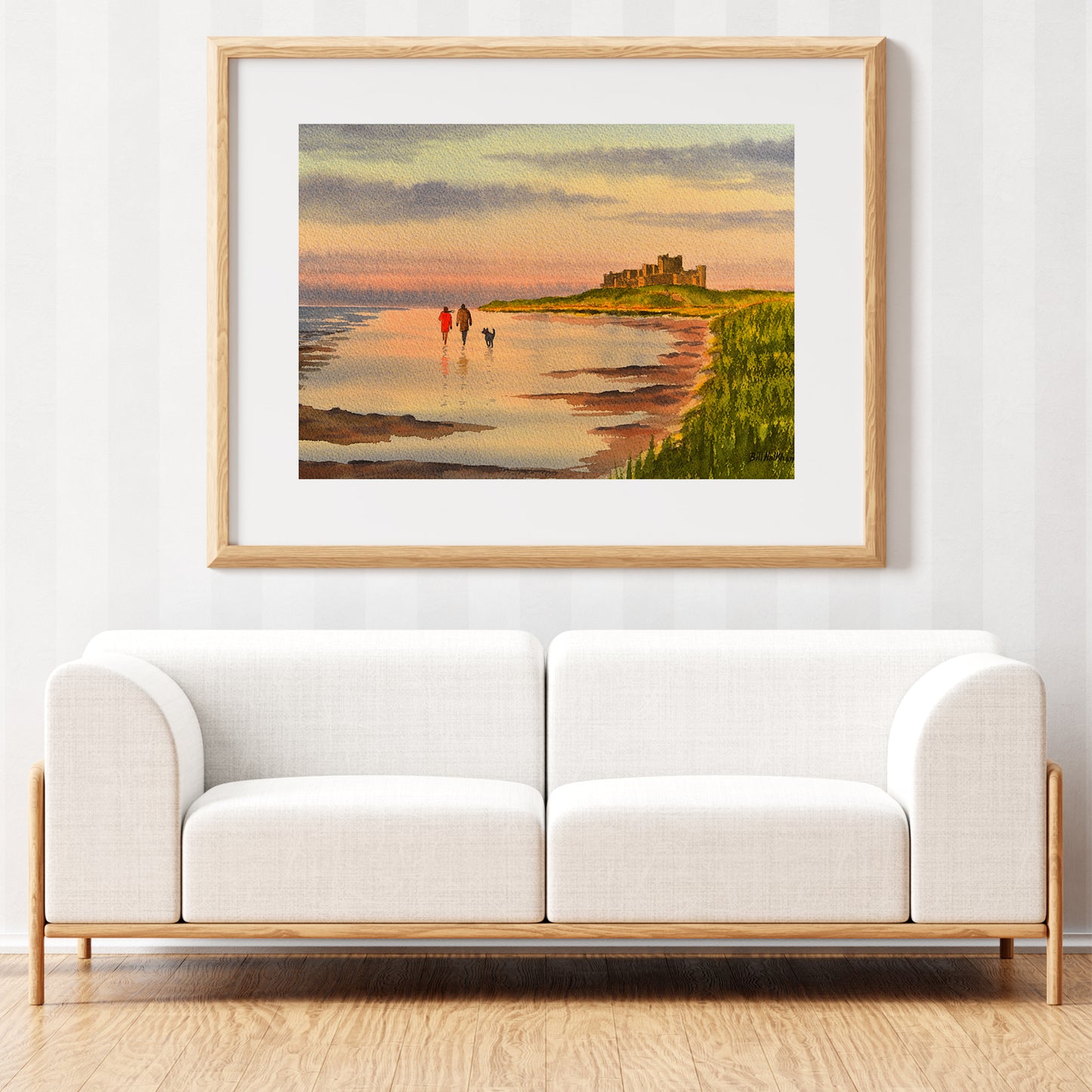 Beach At Bamburgh Castle