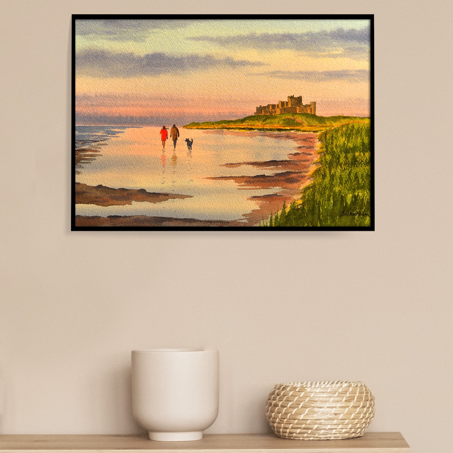 Beach At Bamburgh Castle
