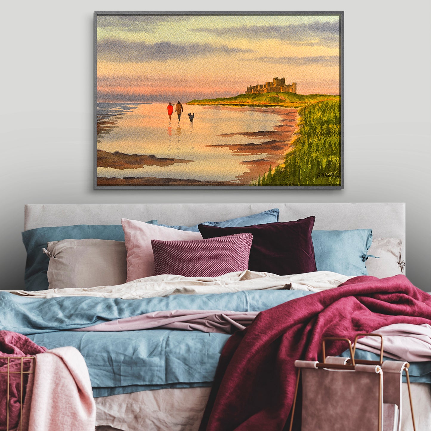Beach At Bamburgh Castle