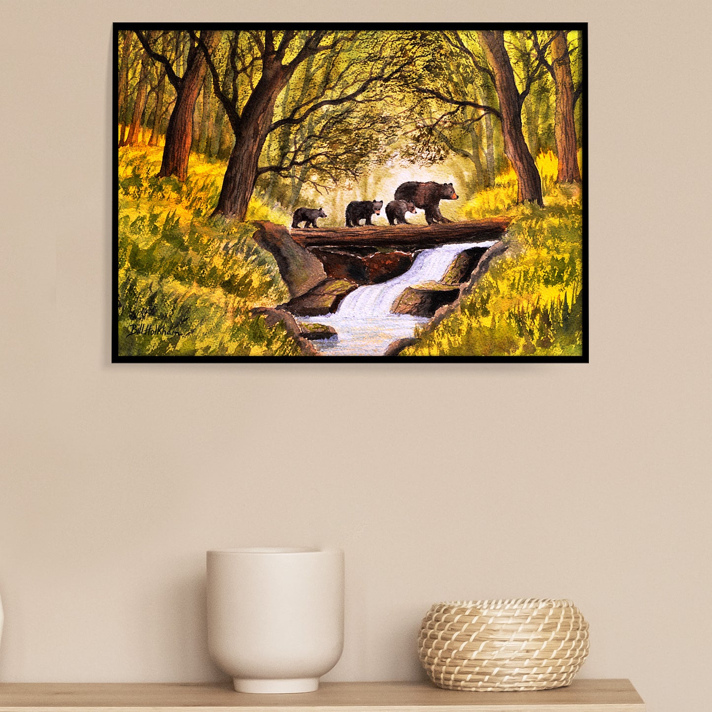 Bears Crossing The Rockies Canada