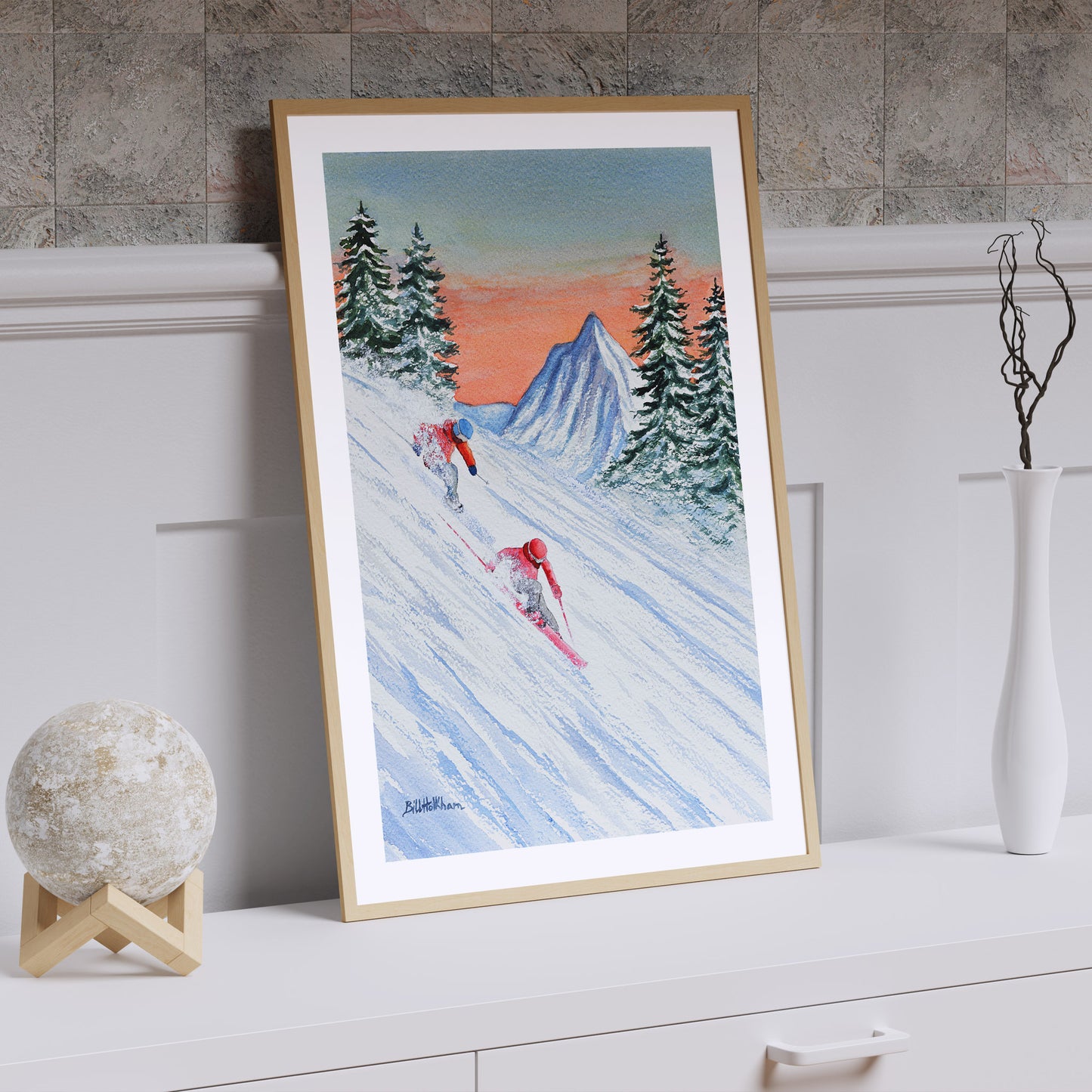 She's The Leader Skiing