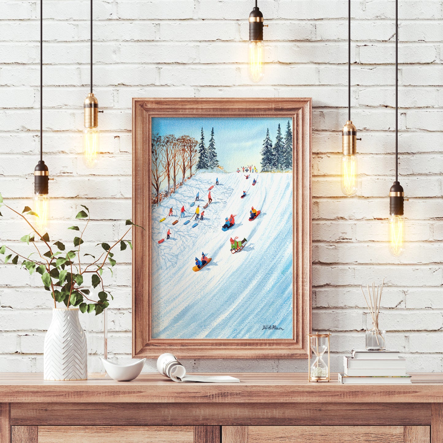 Sledging Family Snow Day