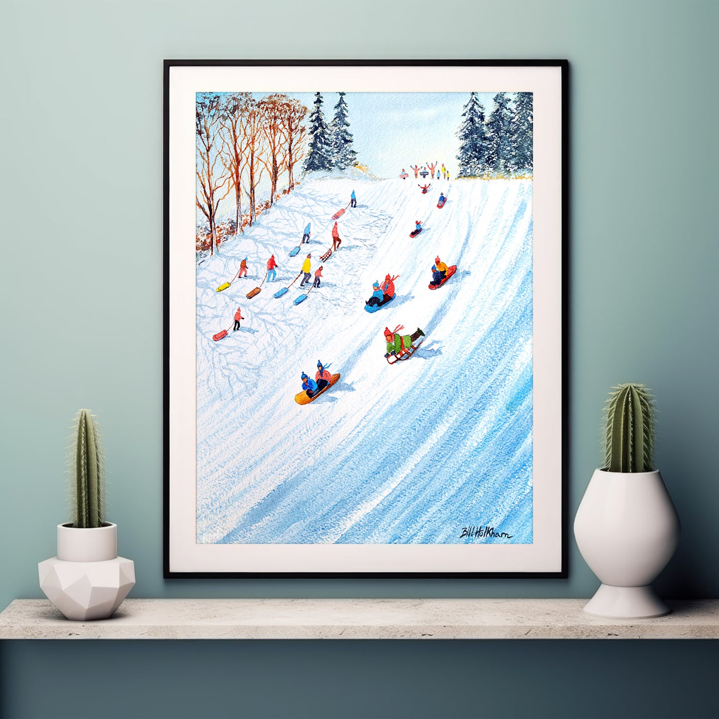 Sledging Family Snow Day