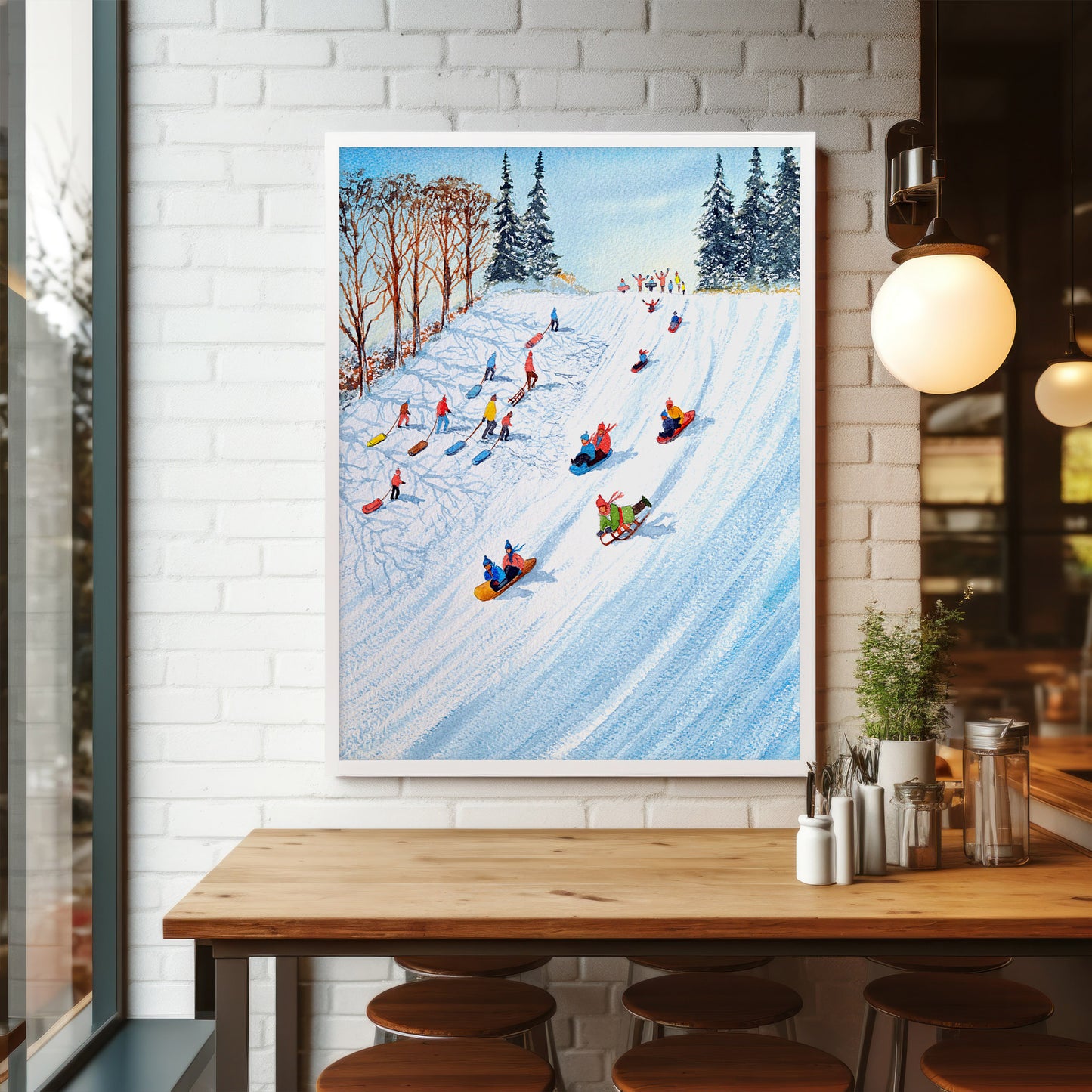 Sledging Family Snow Day