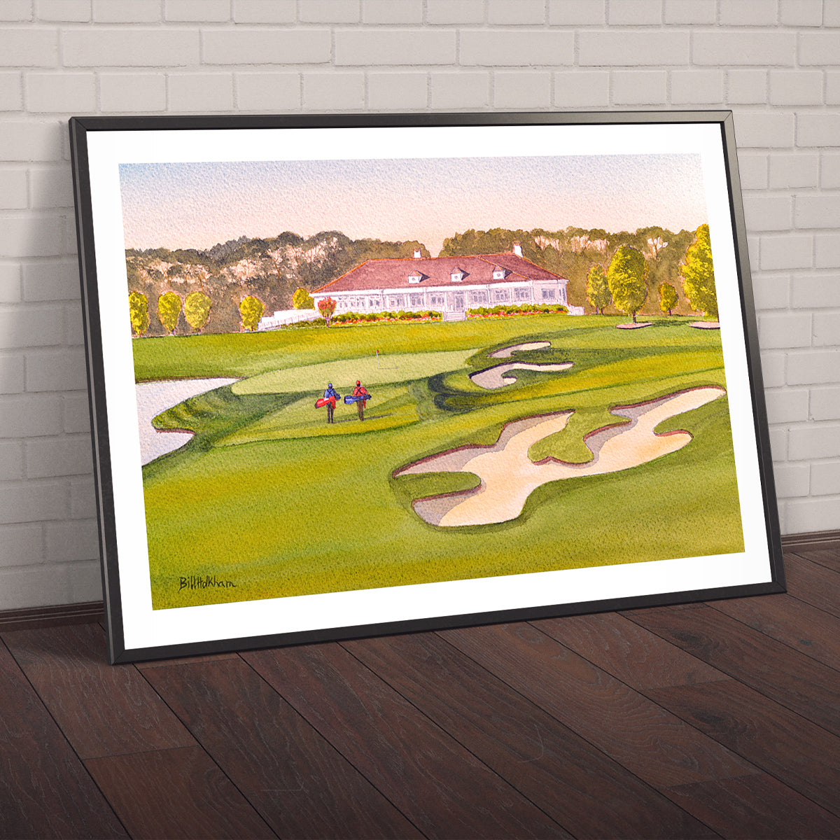 Watercolor art print of TPC Myrtle Beach Golf Course, unframed.