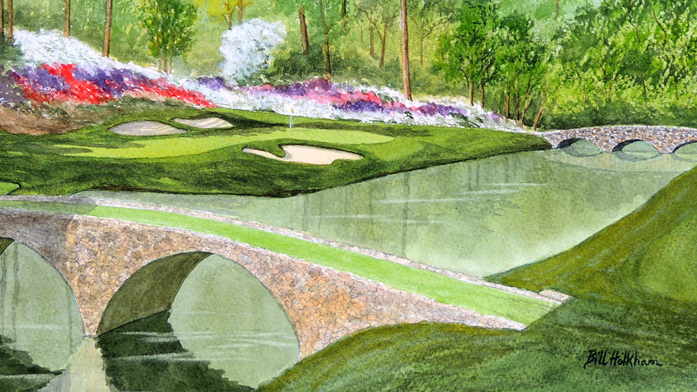 Golf Artwork of Augusta National By Bill Holkham