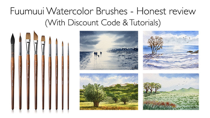Fuumuui Watercolor Brushes Review – Why the Fuumuui 9-Piece Set is Perfect for Beginners (+ 15% OFF Discount Code)