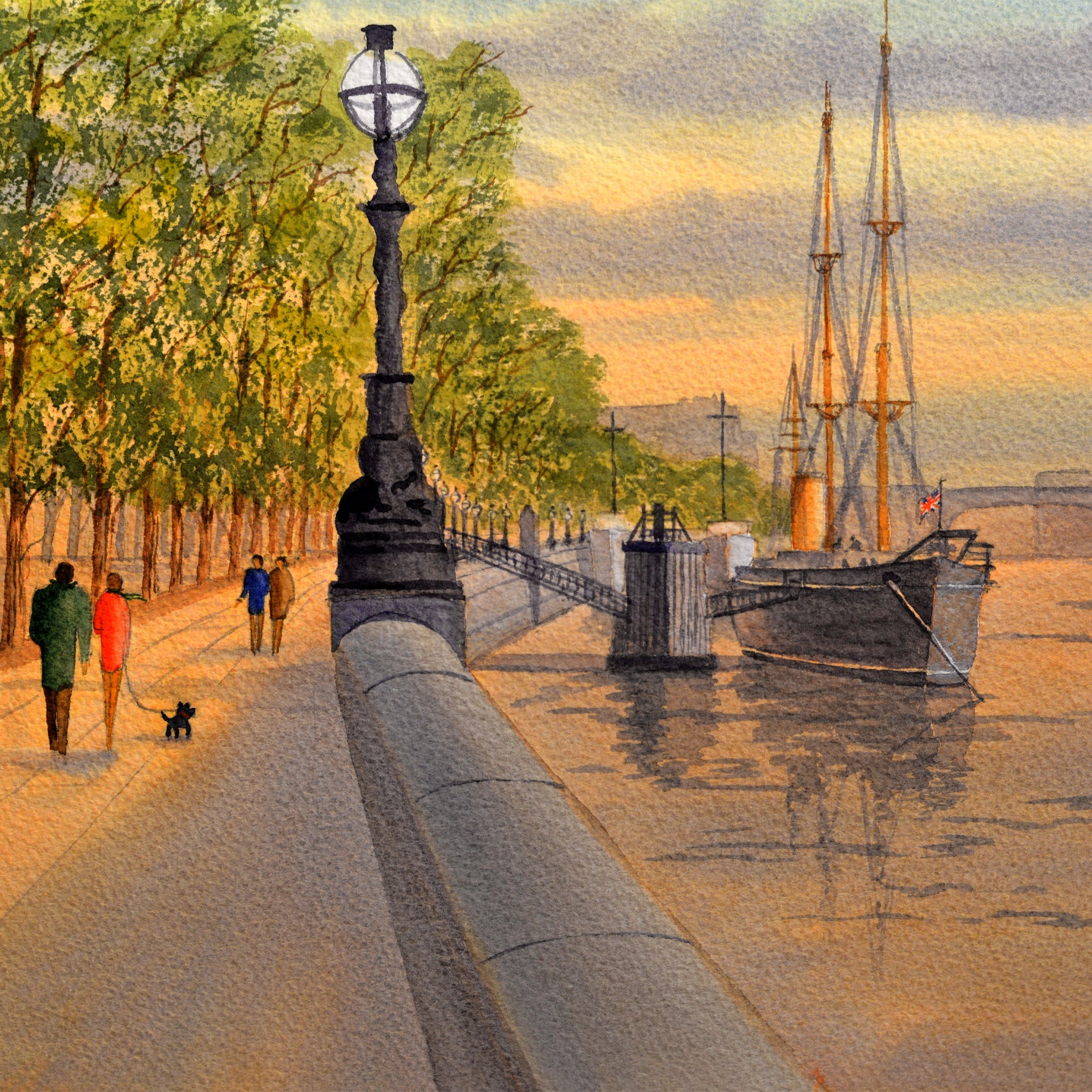 London Wall Art Watercolor Art Prints of Iconic Cityscapes & Landmarks