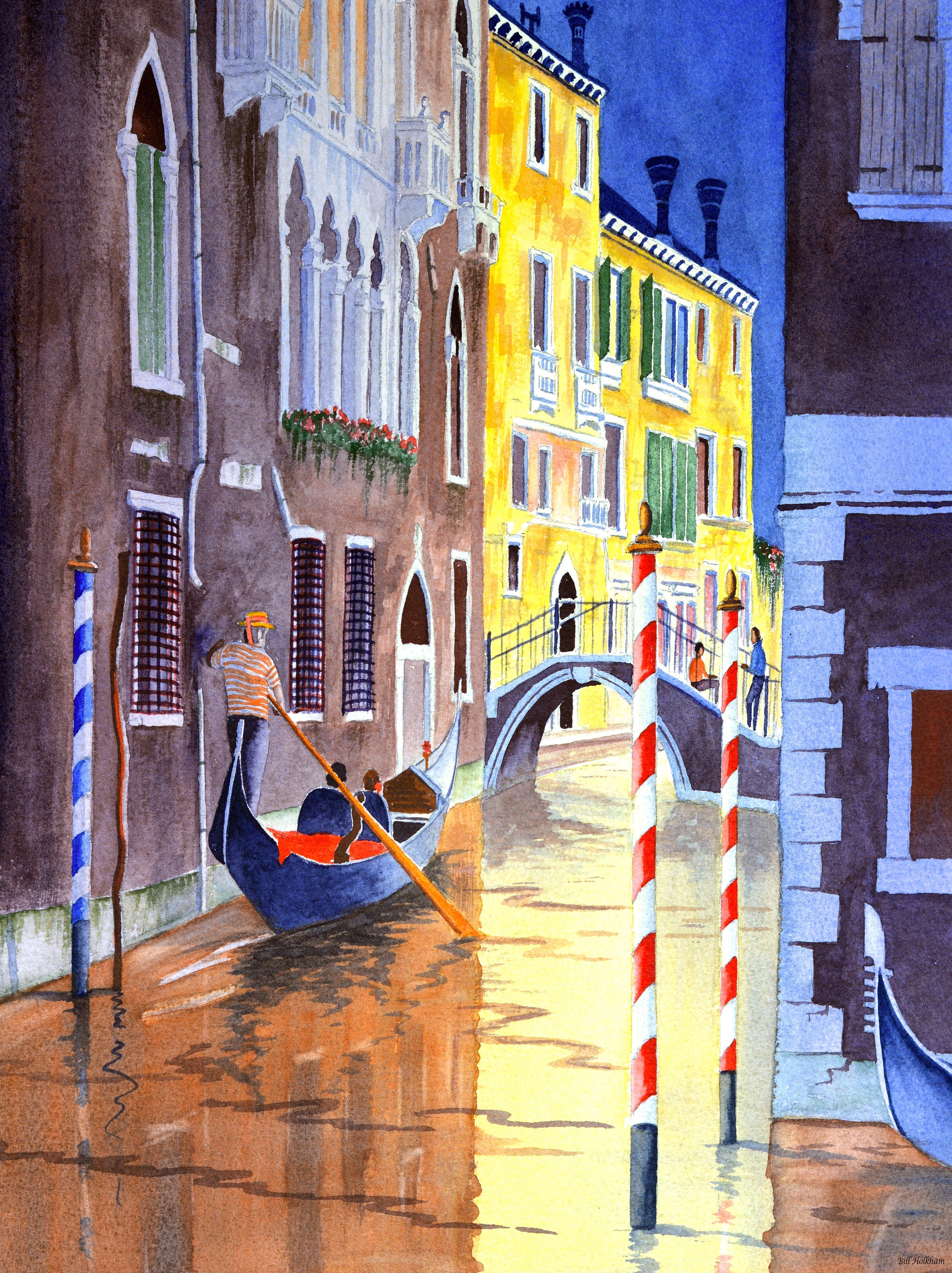 Venice Italy Watercolor Travel Prints of Europes Iconic Destinations
