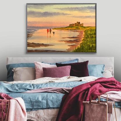 Beach At Bamburgh Castle