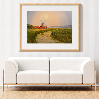 Cley Windmill And Marshes Norfolk