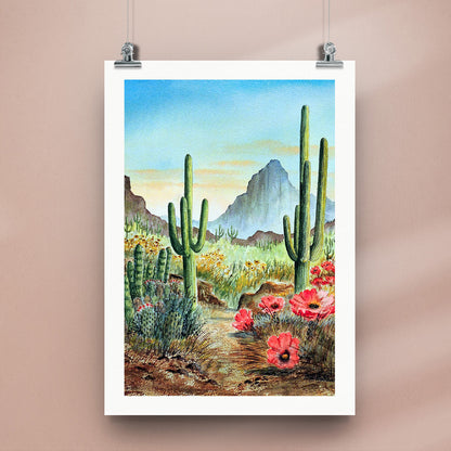 Desert Cacti Saguaro Desert