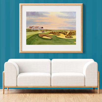 Unframed wall art painting of Kiawah Island Ocean Golf Course Painting for home decor.